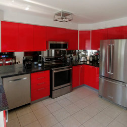 Profile A | Red Kitchen Cabinets - Kitchen Cabinetry