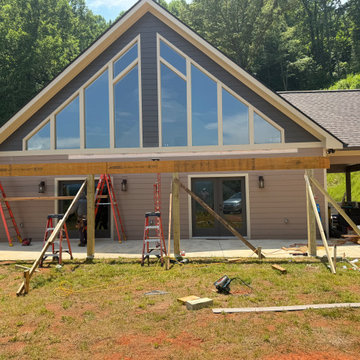 Patio Roof Addition for A-Frame Mountain Home