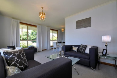 Design ideas for a modern living room in Adelaide.