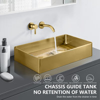 Rectangle Stainless Steel Modern Bathroom Sink - Contemporary ...