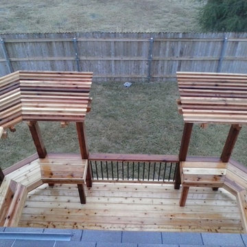 Beautiful Custom Built Deck with Rod Iron Rails and Arbor, San Antonio, Texas