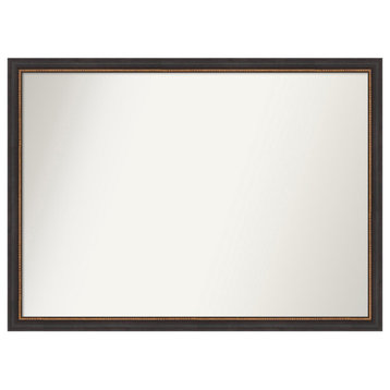 Ashton Black Non-Beveled Wood Wall Mirror 40.5x29.5 in.