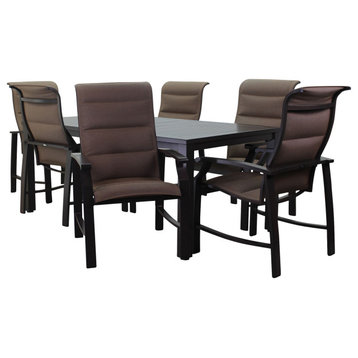Courtyard Casual Madison 7 Piece 70" Rectangle Dining Set