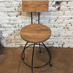 Classic Swivel Bar stool with back - Bar Stools And Counter Stools