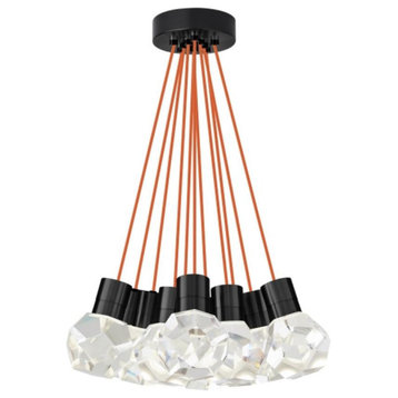 Kira Ceiling Pendant, 11-Light, LED, Black, 20"W (700TDKIRAP11OB-LEDWD 70PGKDE)