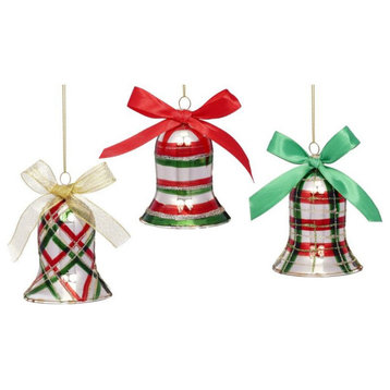 Mark Roberts Christmas 2023 Christmas Bell Ornament 4'', Assortment of 3