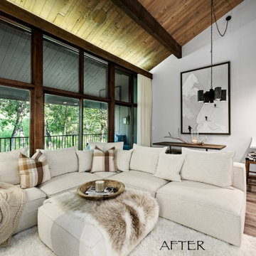 AFTER - NORTH WALL, NEW FURNISHINGS & DECOR