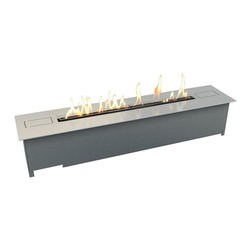 Einbau Ethanolkamin Edelstahl - Indoor Fireplaces