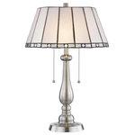 Dale Tiffany - Dale Tiffany STT17025 Adrianna, 2 Light Table Lamp, Brushed Nickel/Satin Nickel - Our lovely Adrianna Table Lamp features an icy monAdrianna 2 Light Tab Brushed Nickel Hand  *UL Approved: YES Energy Star Qualified: n/a ADA Certified: n/a  *Number of Lights: 2-*Wattage:75w E26 Medium Base bulb(s) *Bulb Included:No *Bulb Type:E26 Medium Base *Finish Type:Brushed Nickel