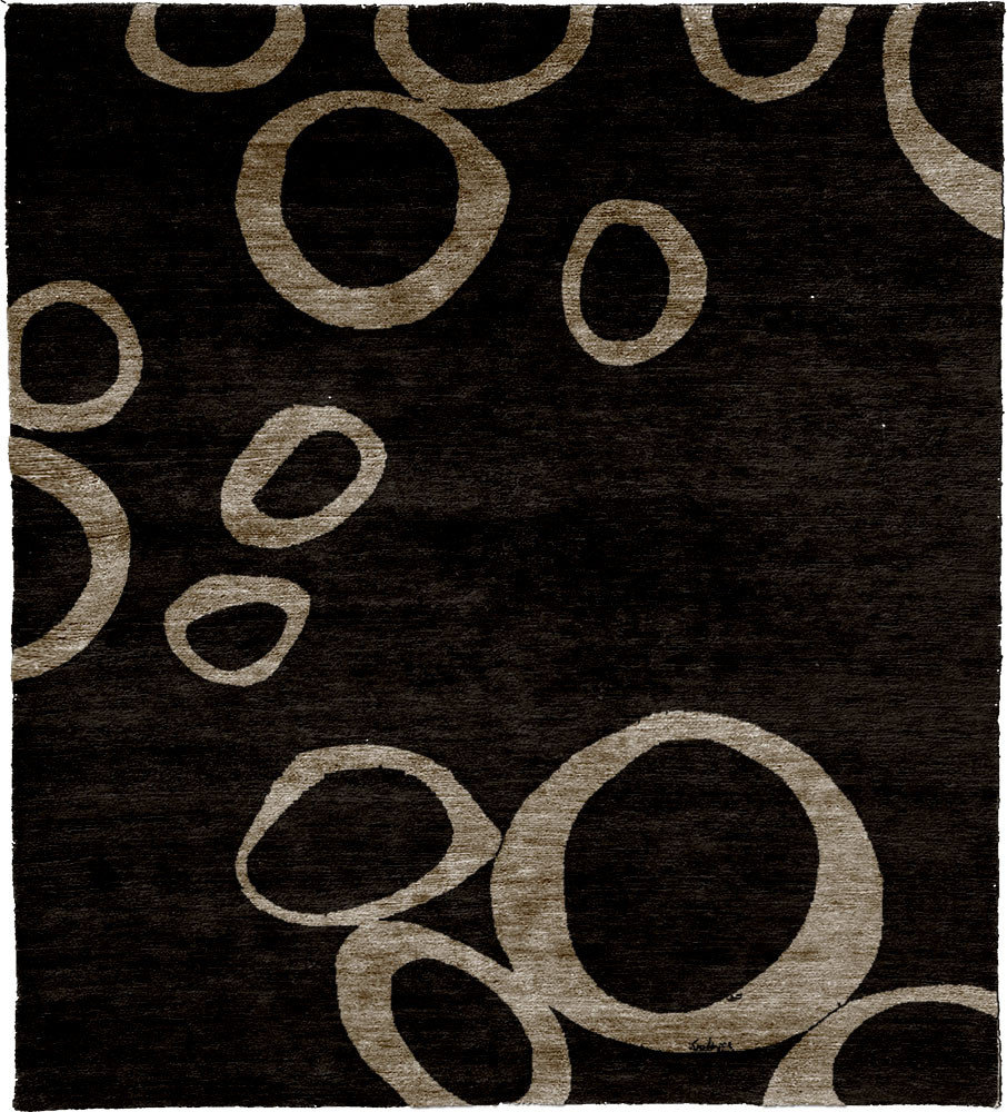 Collective B Wool Hand Knotted Tibetan Rug, 10' Square - Contemporary ...