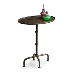 Iron, Oval End Table - Side Tables And End Tables