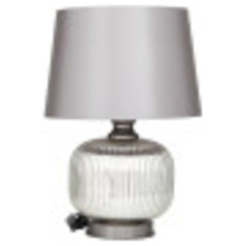 Modern Silver Glass Table Lamp 562104