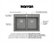 Karran 33" Top Mount Double Bowl 50/50 Quartz Kitchen Sink, Grey With Faucet
