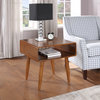 Boraam Alborg End Table With Rich Walnut Finish 33511