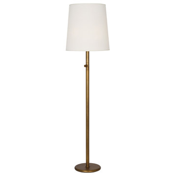 Robert Abbey 2804W One Light Floor Lamp Rico Espinet Buster Chica Aged Brass