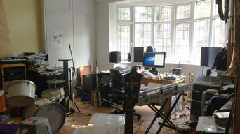 Music studio before