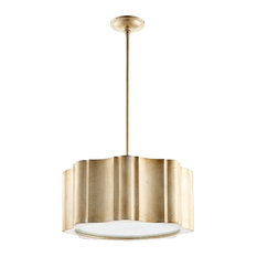 Cyan Cloud Nine 6-Light Pendant, Aged Silver Leaf