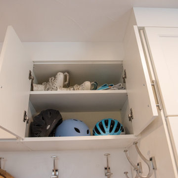 White Shaker Style Mudroom