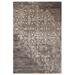 Chandra - Rupec Contemporary Area Rug, Gray and Cream, 5'x7'6" - Update the look of your living room, bedroom or entryway with the Rupec Contemporary Area Rug from Chandra. Hand-tufted by skilled artisans and imported from India, this rug features authentic craftsmanship and a beautiful construction with a cotton backing. The rug has a 0.75" pile height and is sure to make an alluring statement in your home.