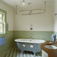 Red house kitchen and bath