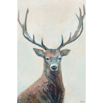 "The Great Reindeer" Painting Print on Wrapped Canvas, 12"x18"