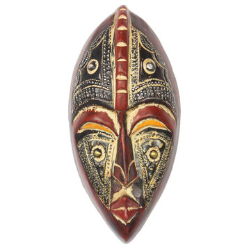 Novica Handmade Kyauta African Wood Mask