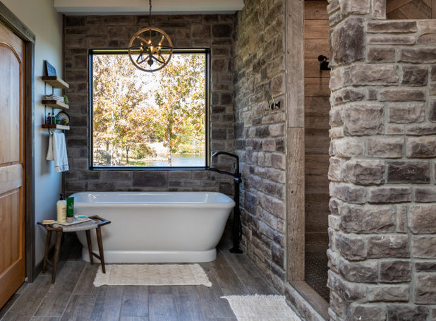 Rustic Bathroom by Darin Wood Photography