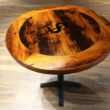 Restaurant Tables & Table Tops Made Of Reclaimed Wood