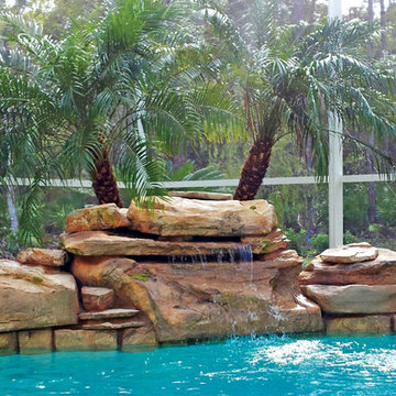 RicoRock Tennessee Ledger Swimming Pool Waterfall