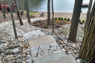 Stone walkway and steps
