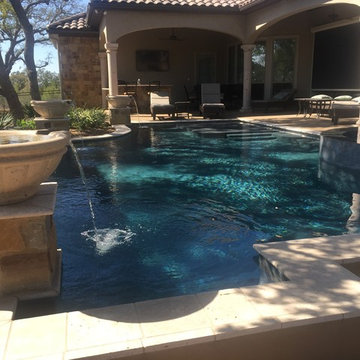 Geometric Shape Pool Spa