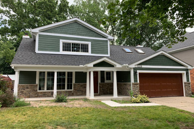 Example of an exterior home design in Charlotte