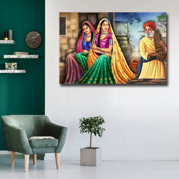 Indian Village Women Painting