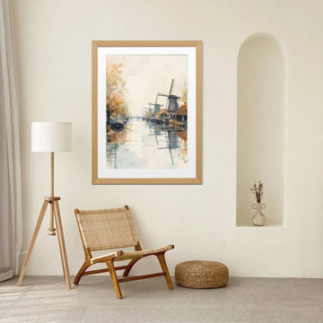 Editorial Quality Unframed Canvas Print for Modern Home Staging