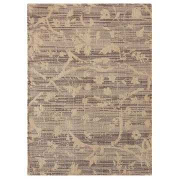 Nourison Silk Elements Taupe Area Rug, Runner 2'5"x10'