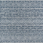 Momeni - Momeni Mallorca Hand Hooked Contemporary Area Rug Denim 5' X 8' - Neutral shades of taupe, green and grey make this tribal area rug collection a cool decor component for urban bohemia. Natural wool fibers serve as the basis for the decorative floorcovering designs, each hand-hooked loop in the elaborate geometric patterns perfectly placed to maintain artful composition. The understated color palette pairs with every interior color scheme while exotic motifs work a worldly layer over hard flooring surfaces.
