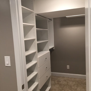 Basement renovation with Custom fish tank built in