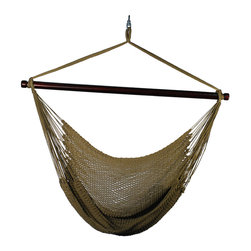 Algoma Hanging Caribbean Rope Chair - Hammocks And Swing Chairs