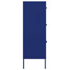 vidaXL Drawer Cabinet Storage File Cabinet for Home Office Navy Blue Steel