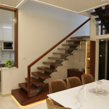 Contemporary House at Vadookara - (Planning, Designing and Construction)