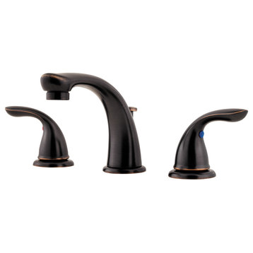 Pfirst Series 2-Handle 8" Widespread Bathroom Faucet, Tuscan Bronze