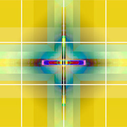 Cross of Lights- 12.75 "x 17"  - Tile Mural - Tile Murals