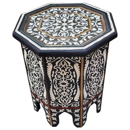 Moroccan Resin Inlay Marrakech End Table II