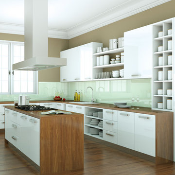Kitchen - Glass Backsplashes and Glass Countertops