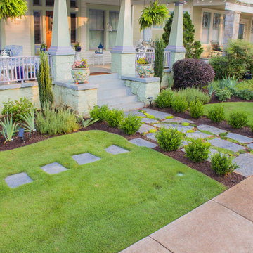 Eclectic Craftsman Front Yard Renovation