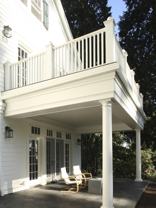 Upper Balcony Over Porch Houzz