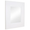 Compact Portrait 11"x14" Mirrored Medicine Cabinet by Fox Hollow Furnishings, Shaker White
