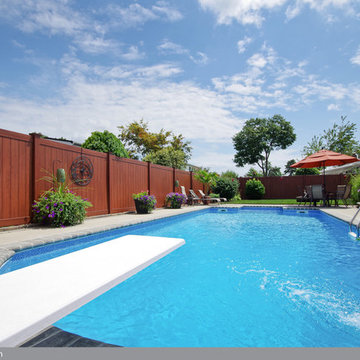 Rosewood PVC Vinyl Privacy Wood Grain Fence from Illusions Fence