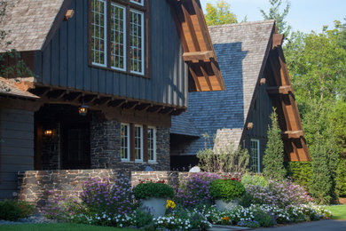 Example of a danish exterior home design in Minneapolis