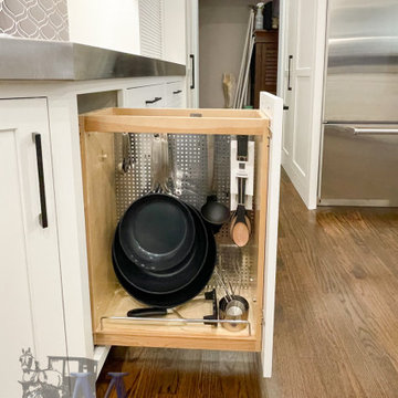 Pull Out Utensil and Pan Kitchen Storage